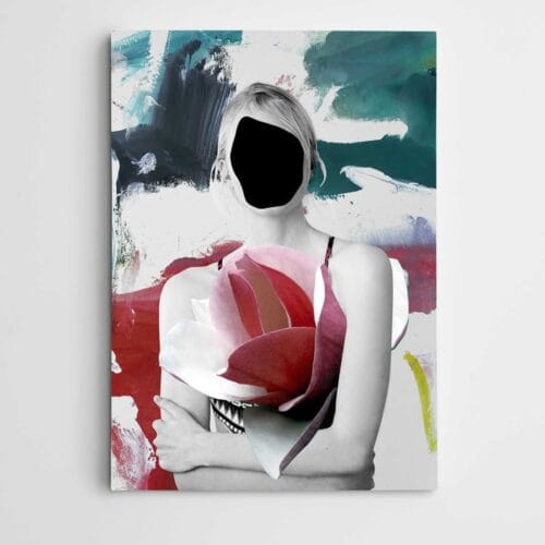 Kalpte Açan Gül Modern Sanat