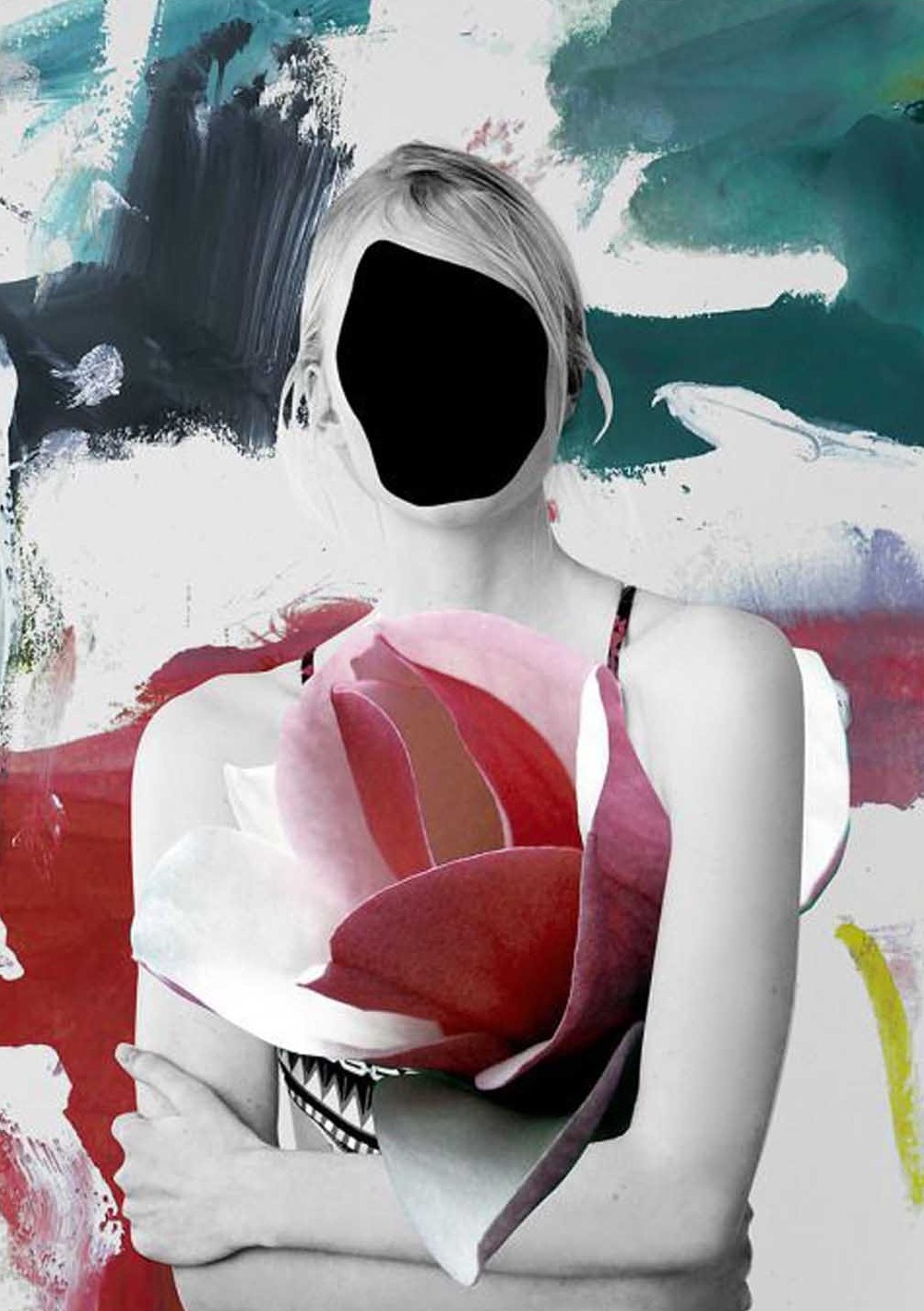 Kalpte Açan Gül Modern Sanat