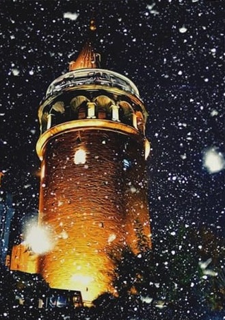 Kar Yağışı ve Galata