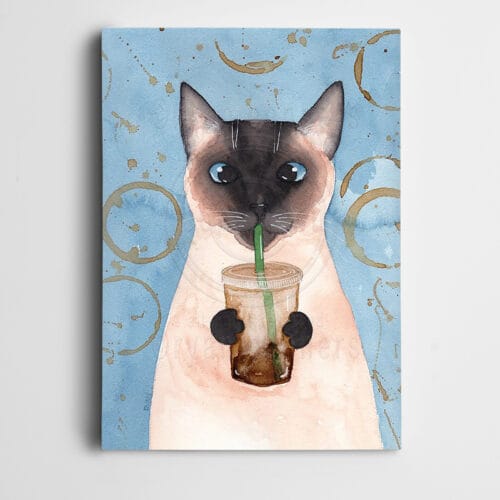 Kedi Kahve İçerken