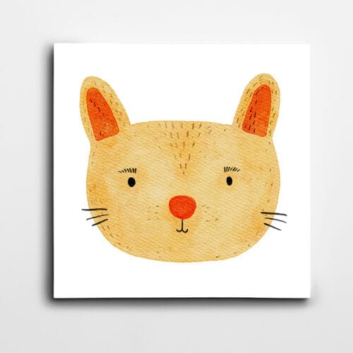 Kedi Minimal Kare