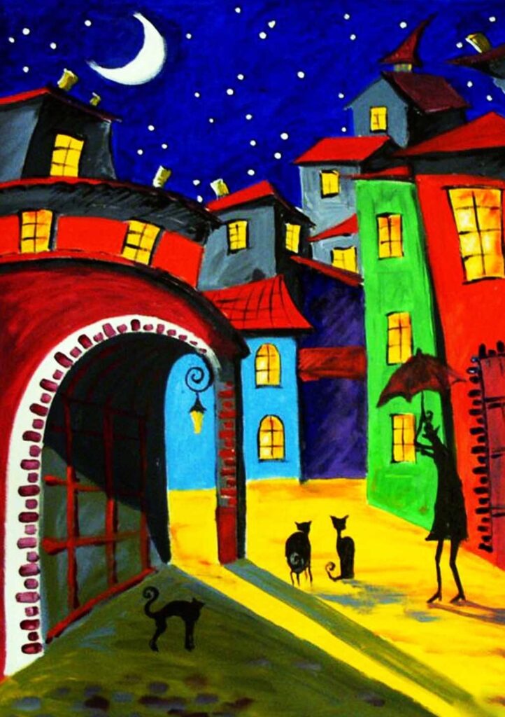 Kediler Sokak ve Ay Modern Sanat