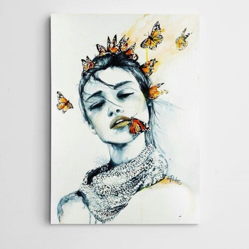 Kelebekler ve Kadın Modern Sanat
