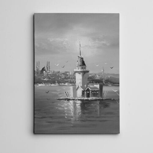 Kız Kulesi Siyah Beyaz