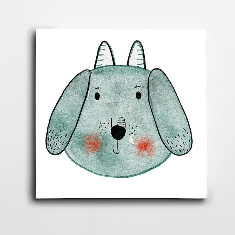 Köpek Minimal Kare Tablo kanvas tablo