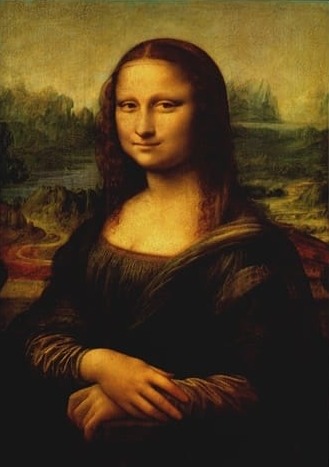 mona lisa temalı kanvas tablo