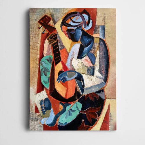 Mandolinli Kadın Modern
