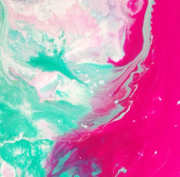 Mavi Pembe Geçişler Kare