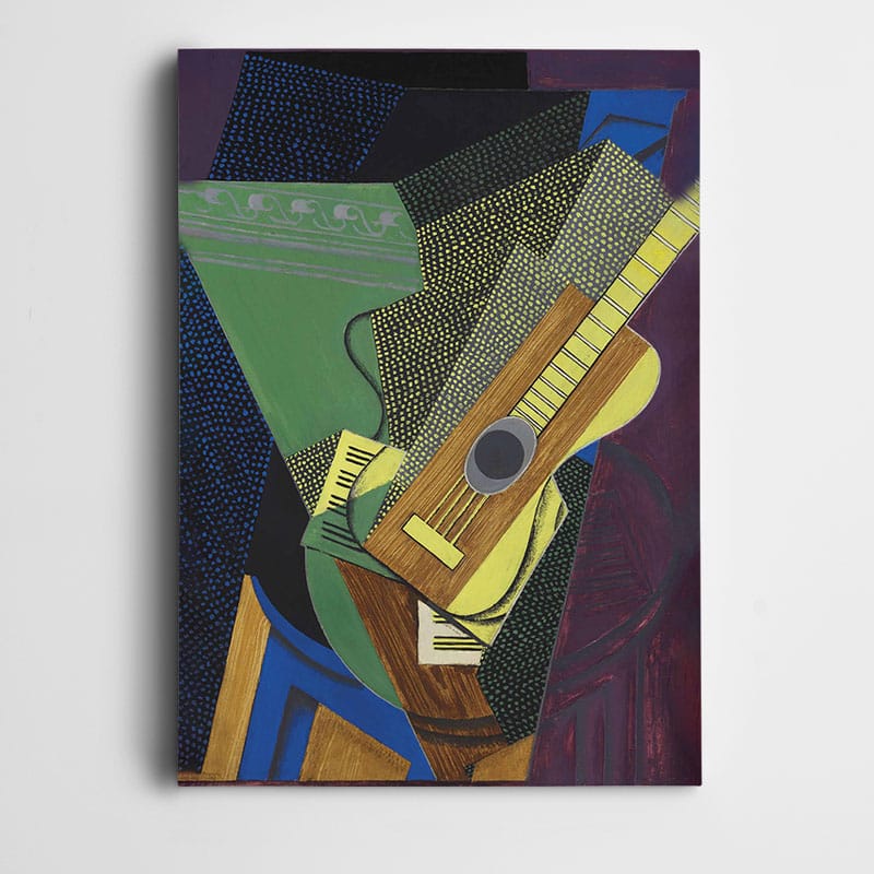 Modern Çizgiler Gitar Tablosu kanvas tablo