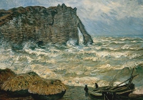 Monet Fırtınalı Deniz