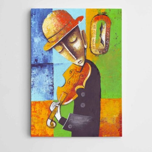 Müzisyen Keman Modern Sanat