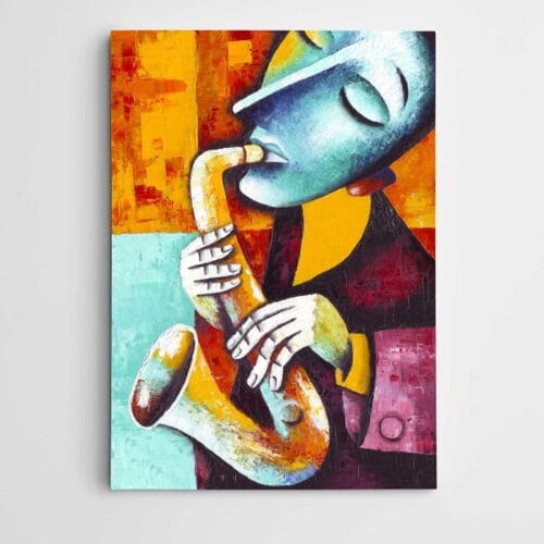 Müzisyen Saksafon Modern Sanat