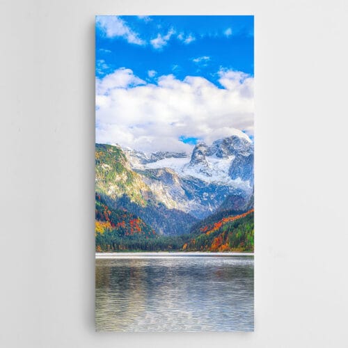 Nehir Renkli Ağaçlar Karlıdağlar Panoramik