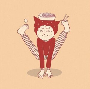 Noddle Minimal Kare Tablo