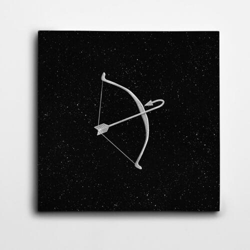 Ok ve Yay Minimal Kare