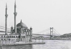 Ortaköy Siyah Beyaz Tablo