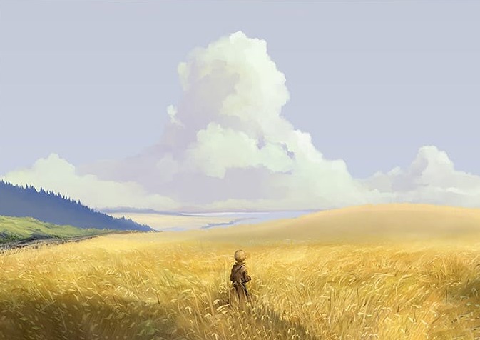 Otluk İçinde Çocuk