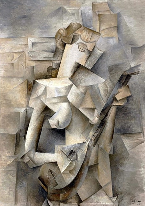 Pablo Picasso Mandolinli Tablosu - kanvas ve cam tablo | Dekolata