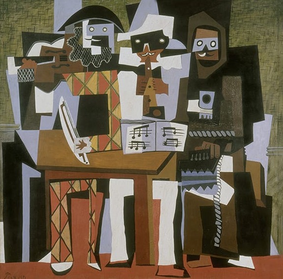 Pablo Picasso Yüz Şekilleri Kare