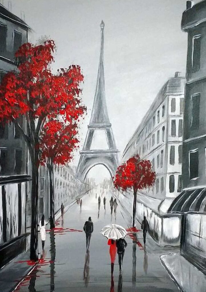 Paris Sokakları Modern Sanat