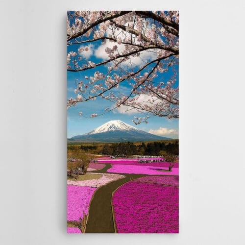 Parkta Pembe Çiçekler