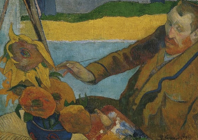 Paul Gauguin Vincent Van Gogh Painting Sunflowers