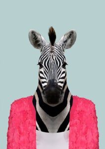 Pembe Hırkalı Zebra Tablosu