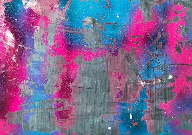 Pembe Ve Mavi Soyut