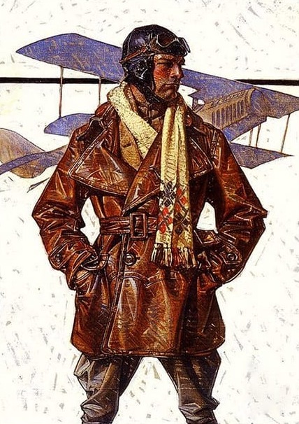 Uçak ve Pilot Modern Sanat