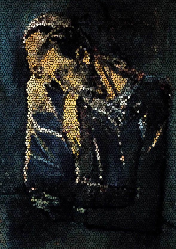 Portreler Mozaik Modern Sanat