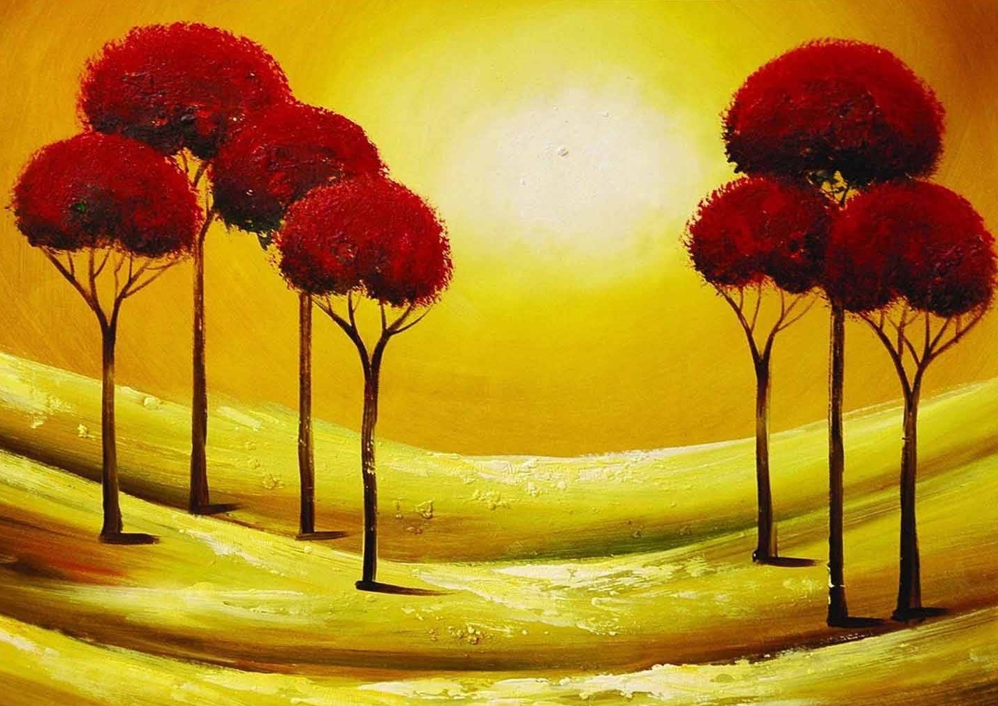 Kızıl Ağaçlar Modern Sanat