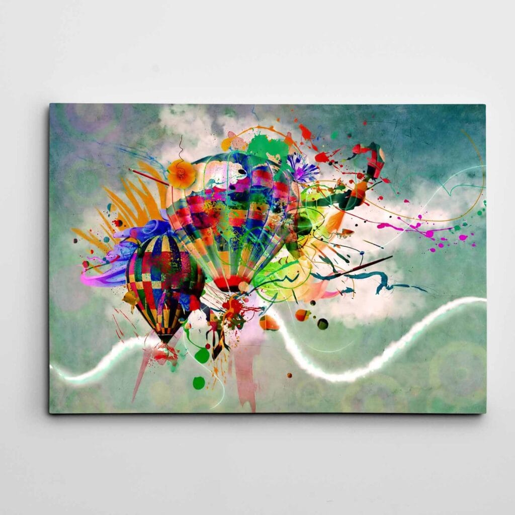 Renkli Balonlar Modern Sanat Tablosu kanvas tablo