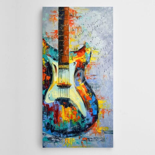 Renkli Elektro Gitar Panoramik