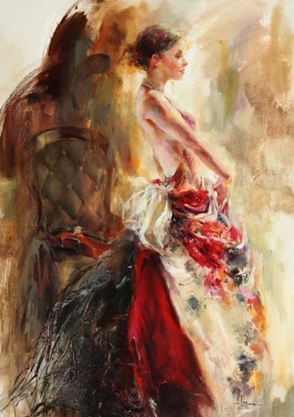 Renkler Elbise Modern Sanat