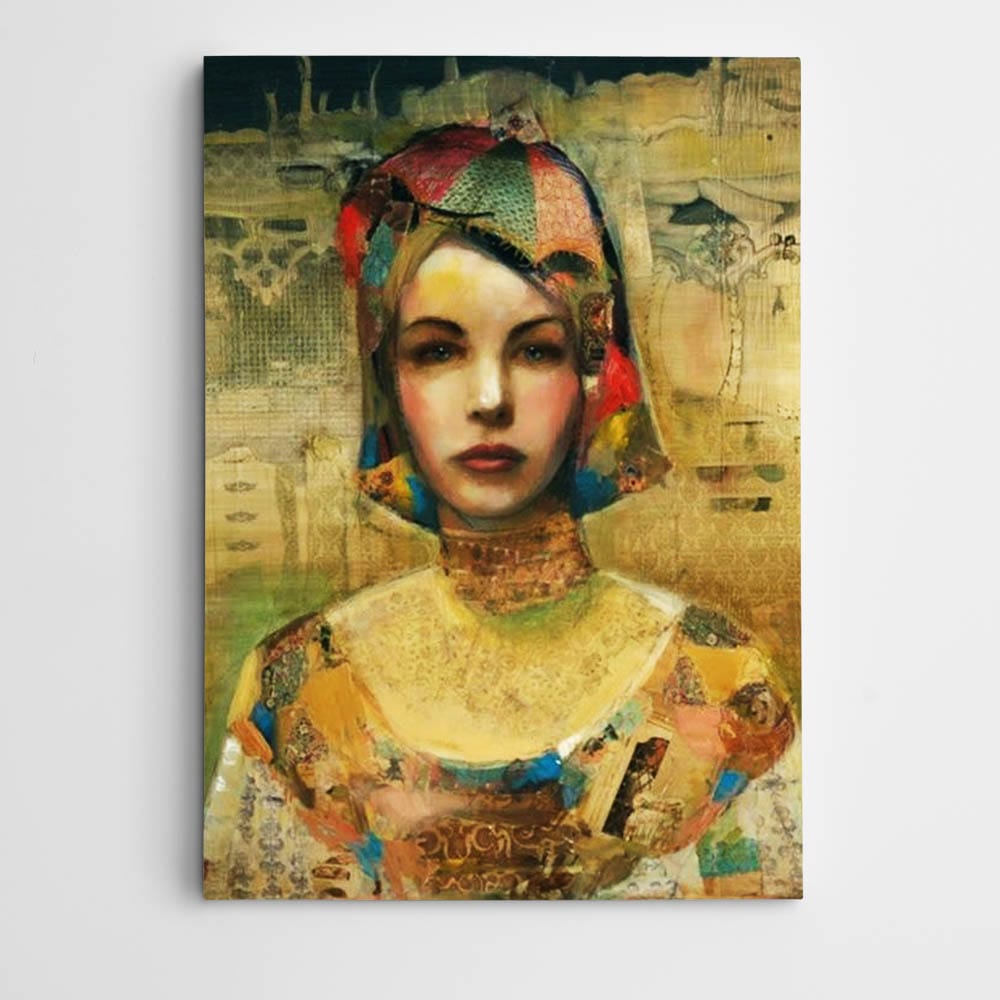 Renkli Portre Modern Sanat Tablosu kanvas tablo