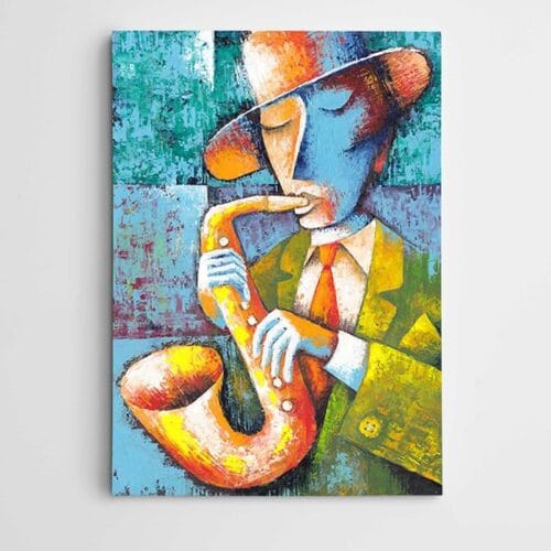 Müzisyen Saksafon Modern Sanat