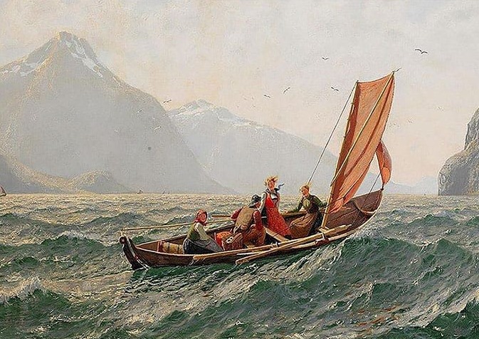 Sandalda İnsanlar Ve Deniz