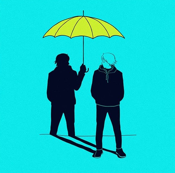 Sarı Şemsiye Minimal Kare