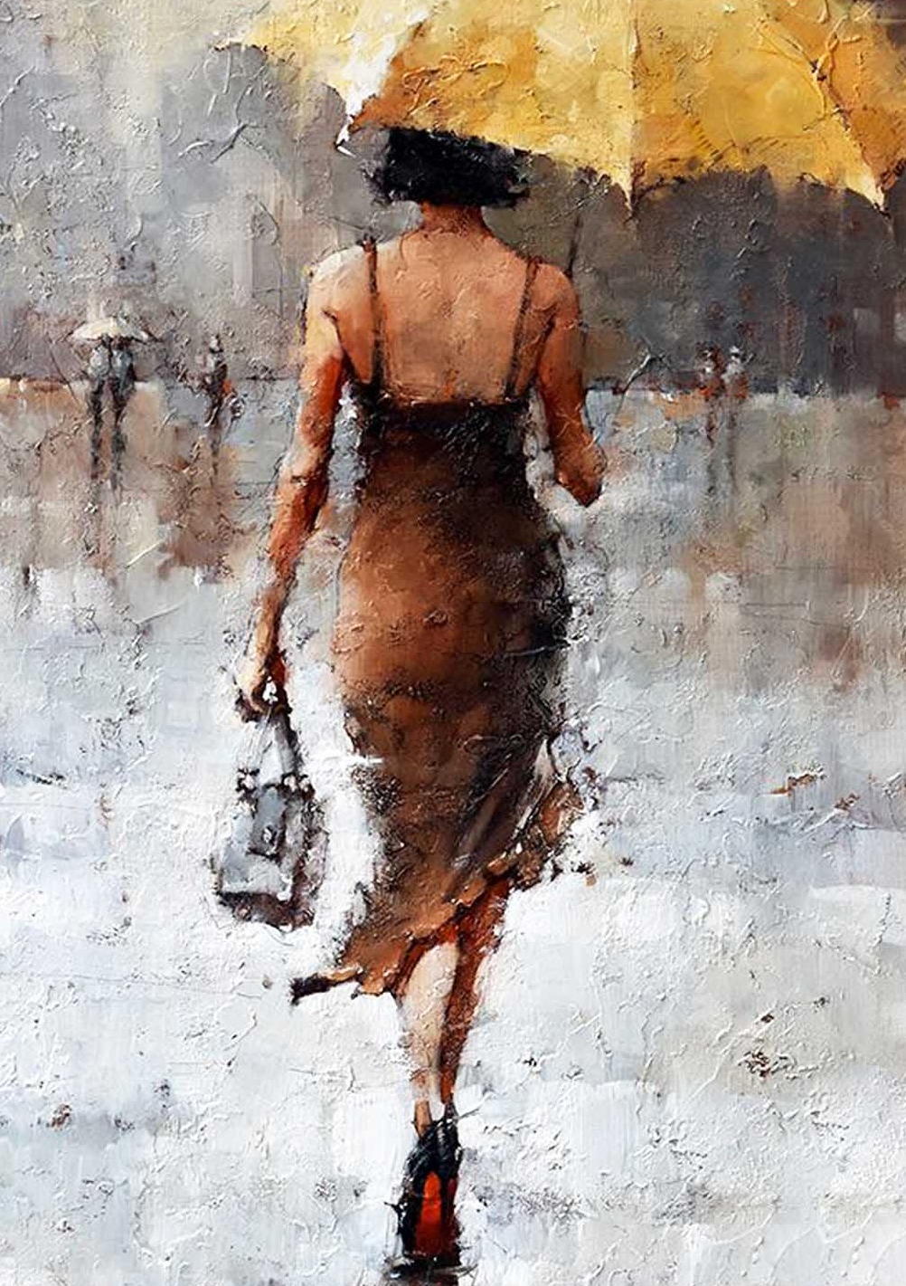 Sarı Şemsiye Modern Sanat