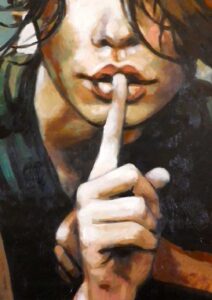 Sessizlik Modern Sanat Tablosu