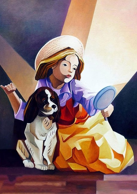 Sevimli Köpek Ve Kız