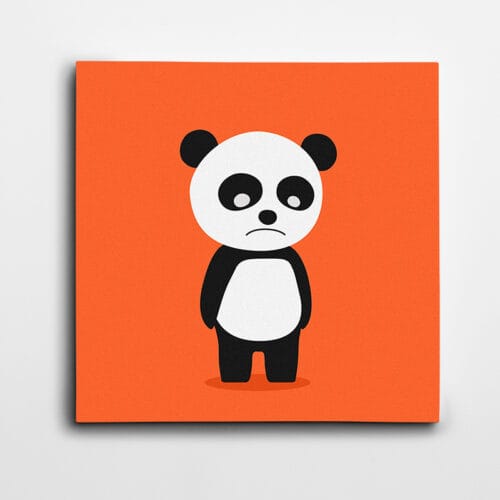 Sevimli Panda Kare