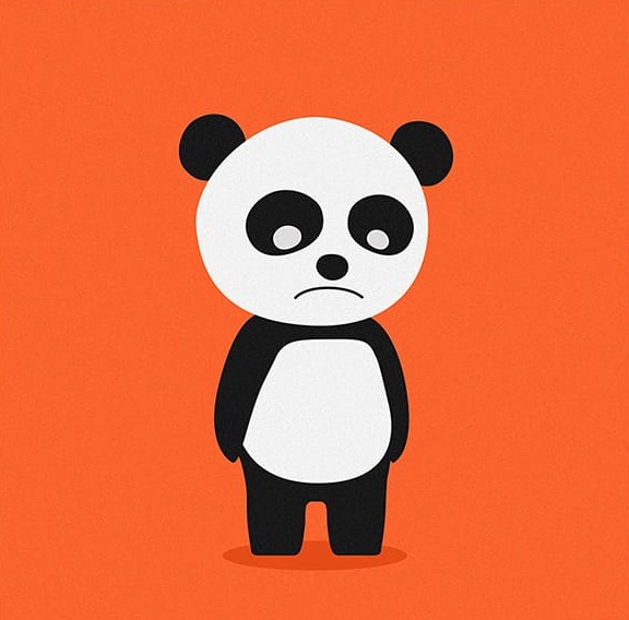 Sevimli Panda Kare