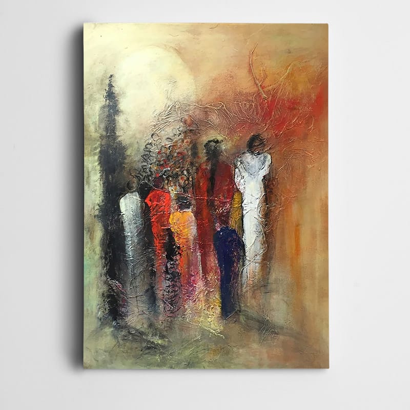 Silüet İnsanlar Modern Tablo kanvas tablo