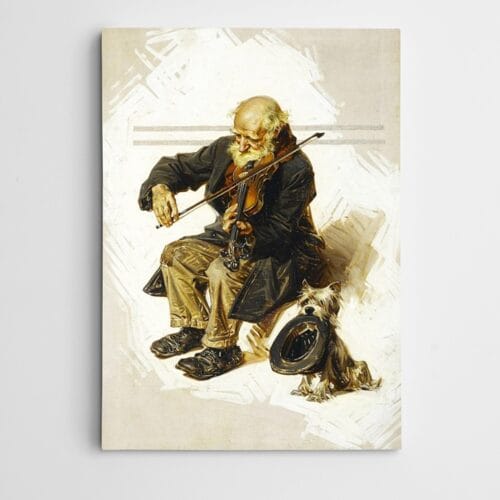 Sokakta Kemancı Modern Sanat