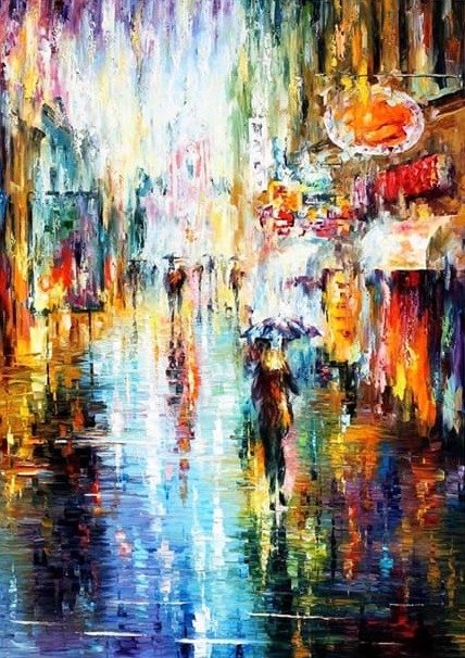 Sokakta Yağmur Modern Sanat