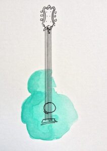 Su Yeşili Gitar Tablosu