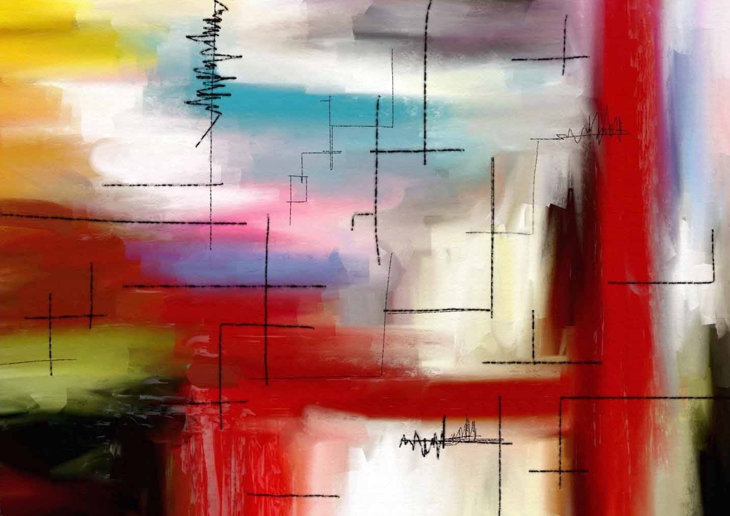 Renkler ve Çizgiler Modern Sanat