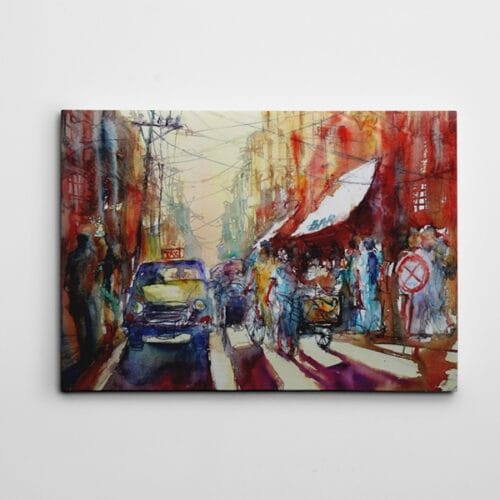Taksi Bar ve Cadde Suluboya