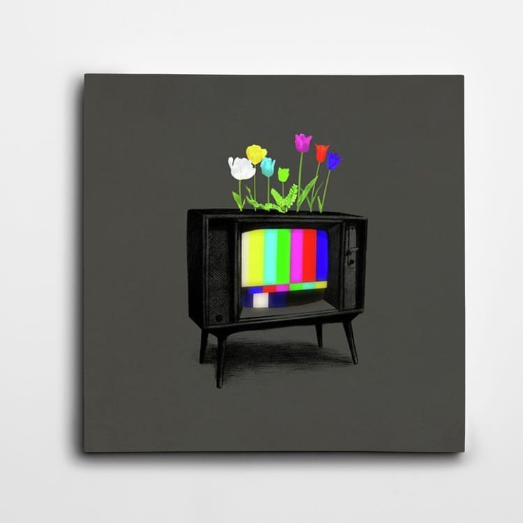 Televizyon Kare Tablo kanvas tablo